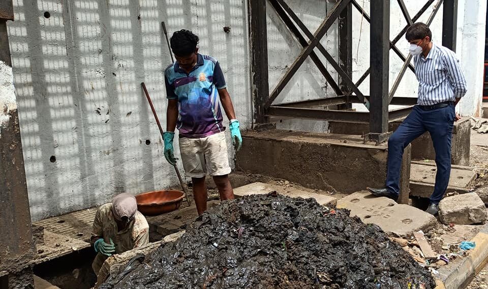 दिघा व ऐरोली विभागातील मान्सुनपूर्व कामांची आयुक्त अभिजीत बांगर यांनी केली प्रत्यक्ष पाहणी