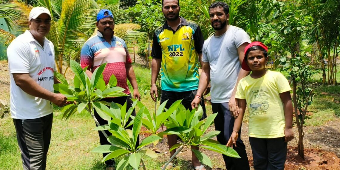 जागतिक पर्यावरण दिनी नेरुळमध्ये वृक्षारोपण