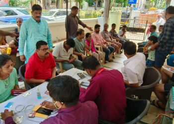 नेरुळ प्रभाग-९६ मध्ये भारतीय डाक विभाग अपघात विमा योजना शिबिर उत्साहात