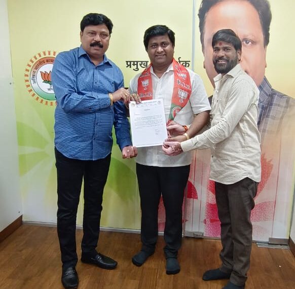 भाजप संचलित माथाडी संघटनेच्या नवी मुंबई जिल्हाध्यक्षपदी पांडुरंग आमले