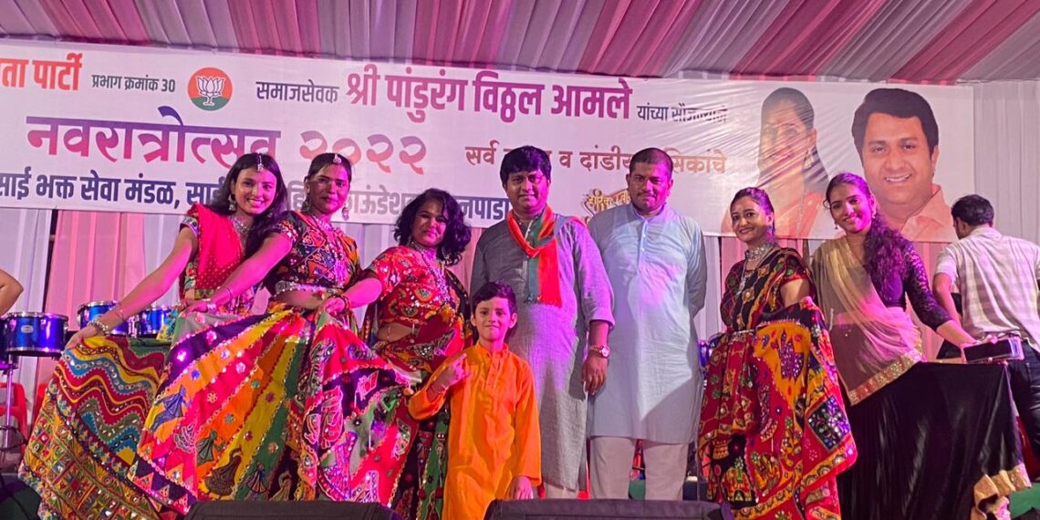 सानपाड्यात रंगतेय भाजपच्या नवरात्रोत्सवाची धून