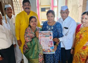 ‘श्री गणेश दिनदर्शिका २०२३’चे नेरुळ प्रभाग क्रमांक-९६/९७ मध्ये  घरोघरी वाटप