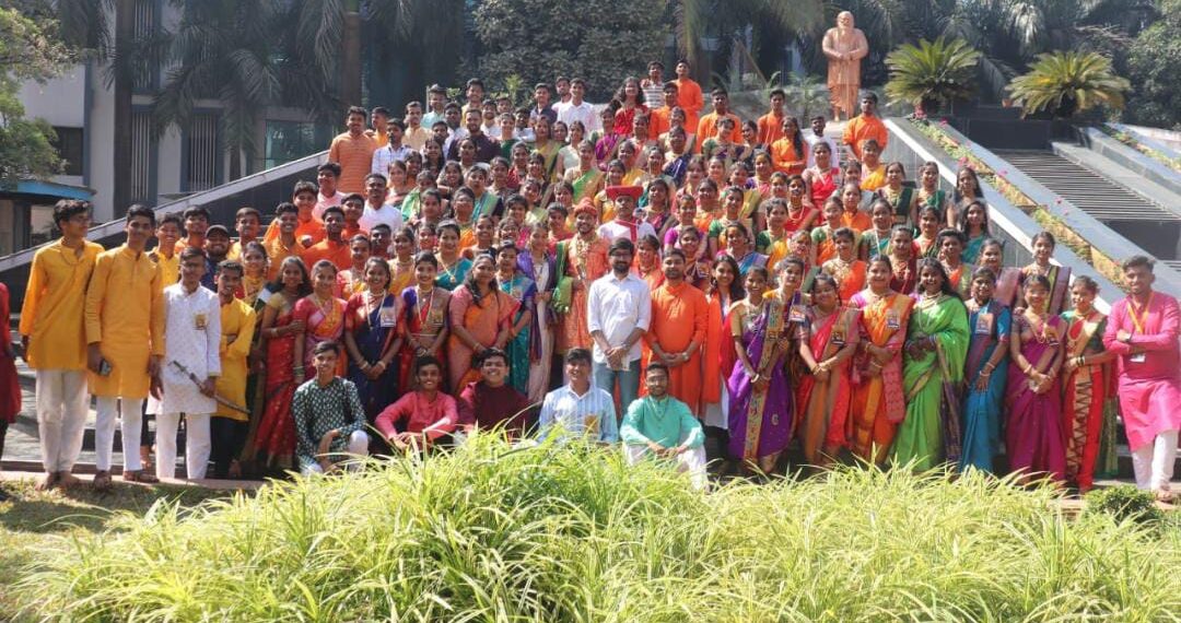 वाशीतील कर्मवीर भाऊराव पाटील कॉलेजमध्ये शिवजन्मोत्सव उत्साहात साजरा