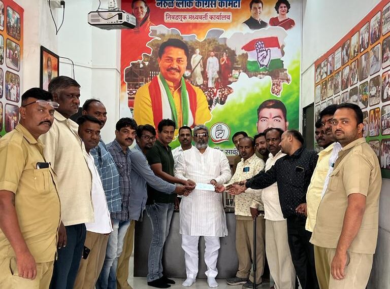 एनएमएमटीच्या अपघातग्रस्त वाहकाला महाराष्ट्र कर्मचारी युनियनची मदत