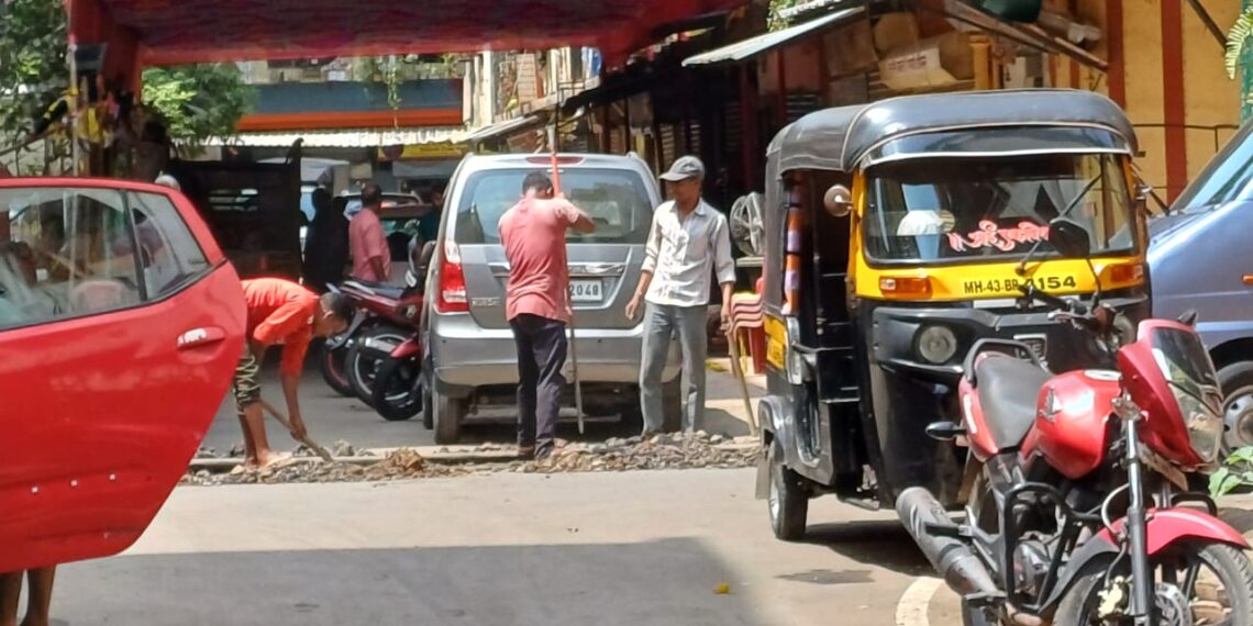 नेरूळ सेक्टर सहा परिसरात विनापरवानगी खोदकाम करणाऱ्या महावितरणच्या ठेकेदारावर पौजदारी गुन्हा दाखल करा : संदीप खांडगेपाटील