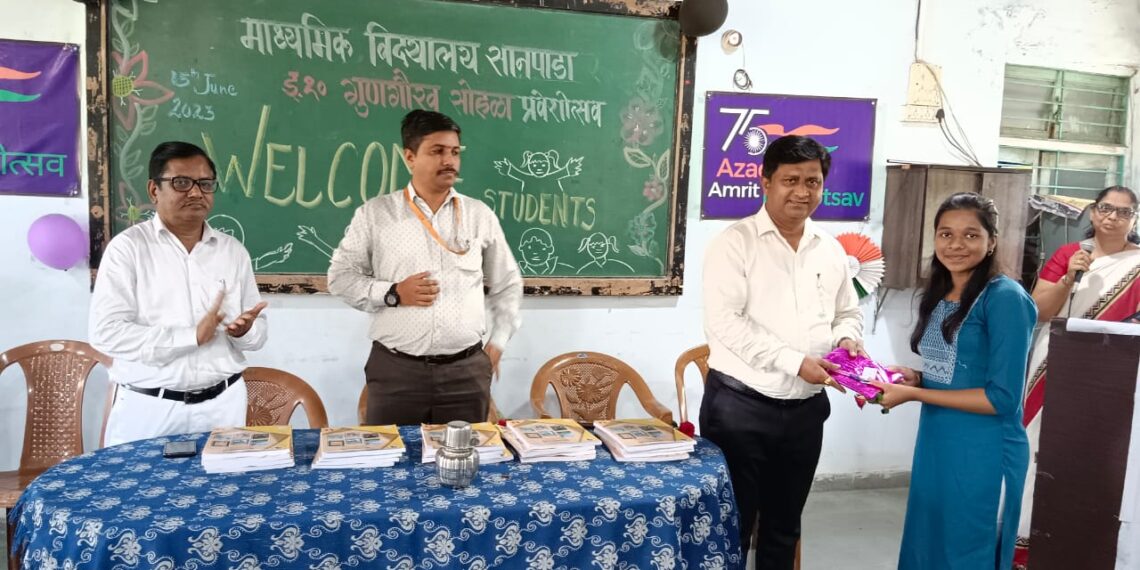 सानपाड्यातील विवेकानंद शाळेचा प्रवेशोत्सव उत्साहात