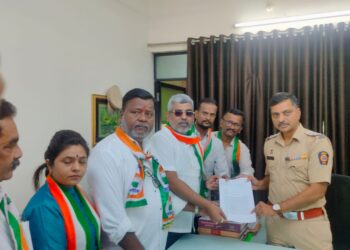 संभाजी भिंडेंना तडीपार करण्यासाठी नेरूळ कॉंग्रेसची निदर्शने