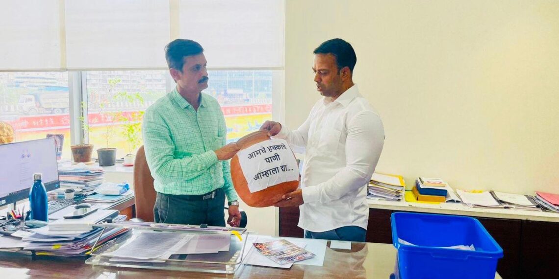 नवी मुंबईकरांच्या हक्काच्या पाण्यासाठी सुरज पाटील आक्रमक