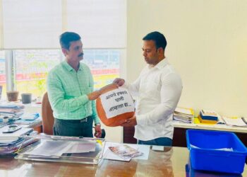 नवी मुंबईकरांच्या हक्काच्या पाण्यासाठी सुरज पाटील आक्रमक