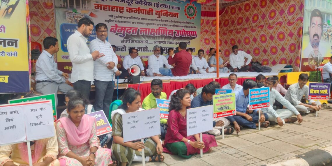 नवी मुंबईतील कामगार आंदोलनात उतरतात तेव्हा…