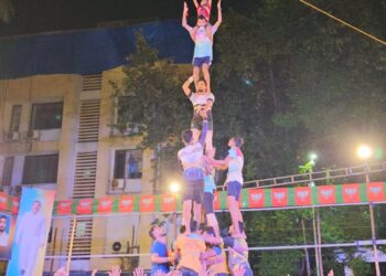 भाजपचा नेरूळमधील चोर दहीहंडी उत्सव जल्लोषात साजरा