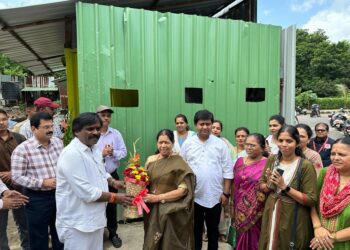 आमदार सौ. मंदाताई म्हात्रे यांचा सानपाडा येथे सेंट्रल लायब्ररीचा केला पाहणी दौरा