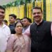 उपमुख्यमंत्री देवेंद्र फडणवीसांच्या घरी आमदार मंदाताई म्हात्रेंचे गणेशदर्शन