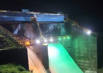 मोरबे धरणाने गाठली अत्युच्च १००% पातळी