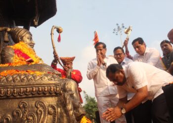 शिव शौर्य यात्रेचे नवी मुंबईमध्ये जोरदार स्वागत