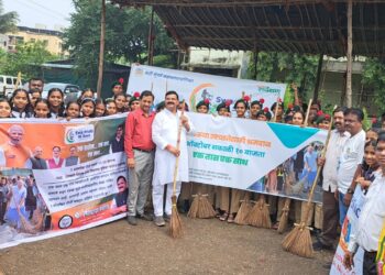 आ. रमेश पाटील यांनी राबवली घणसोलीत स्वच्छता मोहिम