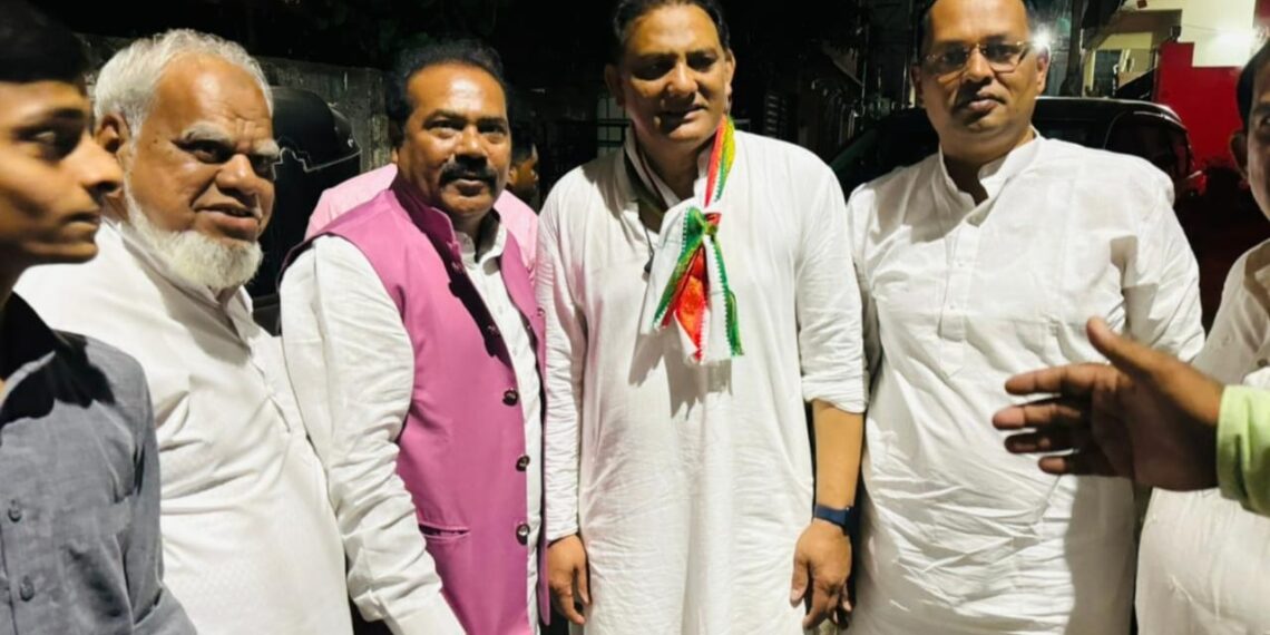 महेंद्रशेठ घरत यांनी तेलंगणा मधे केला मोहम्मद अझरूद्दीन  यांचा प्रचार !