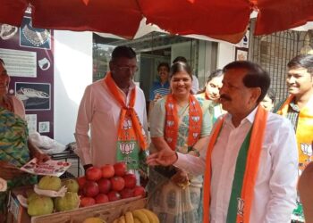 गोठिवलीमध्ये लोकनेते, आमदार गणेश नाईकांच्या उपस्थितीत ‘गाव चलो अभियाना’ला उत्स्फूर्त प्रतिसाद