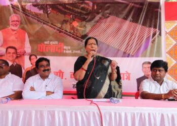 आमदार मंदाताई म्हात्रे हस्ते वाशी प्लाझानजीकच्या बस डेपोचा भूमिपूजन सोहळा उत्साहात