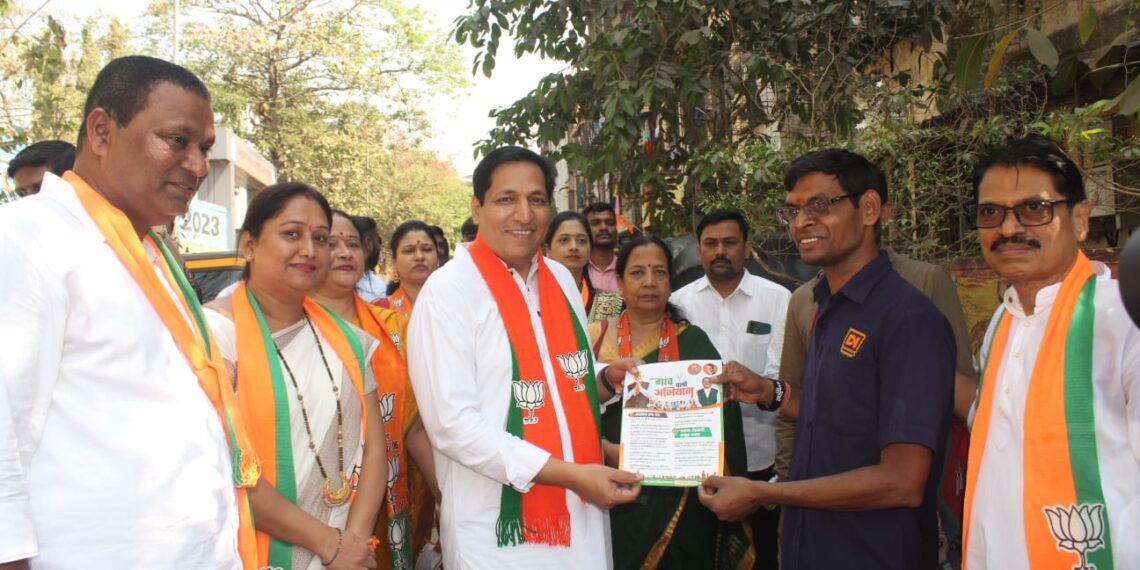 ‘गाव चलो अभियाना’त भाजपा जिल्हाध्यक्ष संदीप नाईक यांनी साधला  समाज घटकांसोबत संवाद