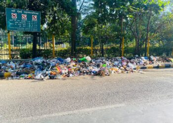 सानपाड्यातील महापालिका उद्यान प्रवेशद्वारालगतचे कचऱ्याचे ढिगारे हटवा