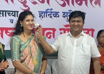 सानपाड्यात सौ. शारदाताई आमले यांचा अभिष्टचिंतन सोहळा उत्साहात