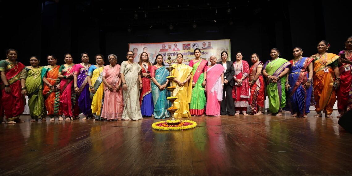 श्री गोवर्धनी सार्वजनिक सेवा संस्थेचा पुढाकाराने मंगळागौरीच्या खेळांनी विष्णुदास भावे बहरले