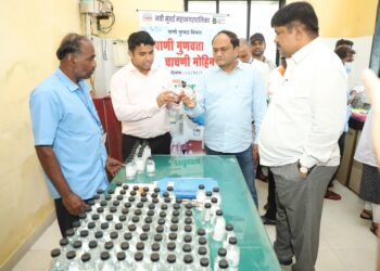 नवी मुंबई महापालिका क्षेत्रात एकाच दिवशी १ हजाराहून अधिक पाणी गुणवत्ता तपासणीची विशेष चाचणी मोहीम 