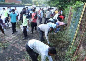 सायन-पनवेल महामार्गावर महापालिकेने राबविले स्वच्छता अभियान