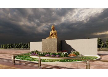 ‘ज्वेल ऑफ नवी मुंबई’ येथे उभारण्यात येणाऱ्या भगवान गौतम बुद्धाच्या पुतळ्याचे सोमवारी भूमिपूजन