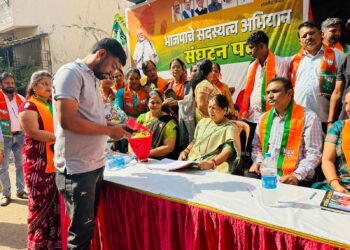 बेलापूर मतदारसंघात भाजपा सदस्यता अभियानास सुरुवात