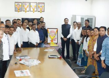 नवी मुंबई महापालिका पत्रकार कक्षात पत्रकार दिन उत्साहात साजरा