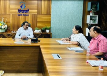 नवी मुंबईकरांच्या समस्या निवारणासाठी आमदार मंदाताई म्हात्रेंनी घेतली सिडको एमडींची भेट