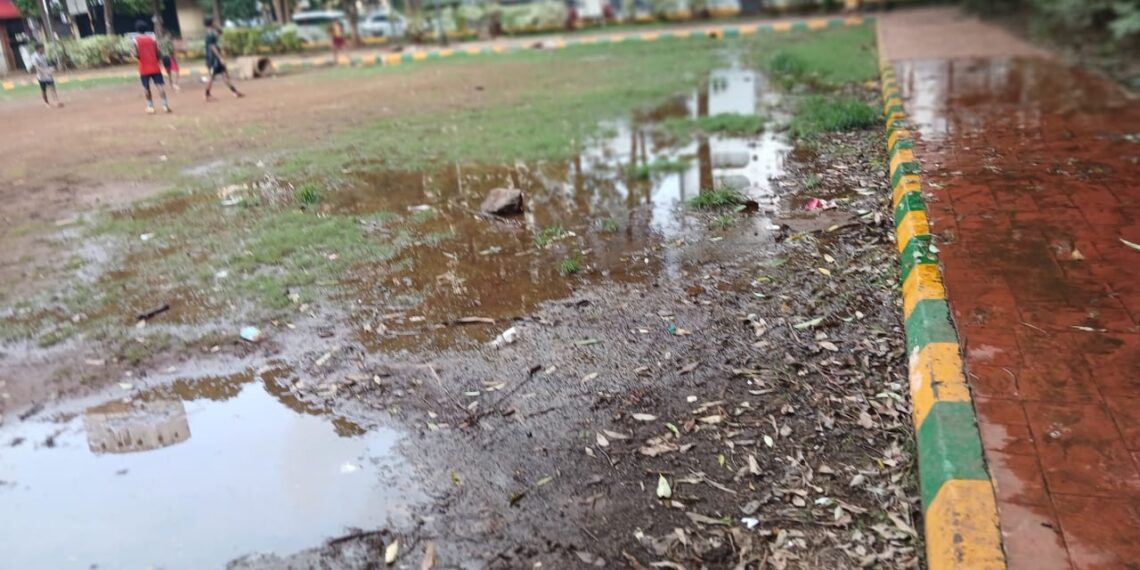 नेरूळच्या तानाजी मालुसरे क्रिडांगणातील जलवाहिनीची गळती थांबवा : संदीप खांडगेपाटील