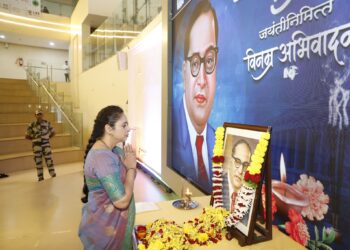 भारतरत्न डॉ. बाबासाहेब आंबेडकर जयंतीदिनी नवी मुंबई महापालिकेच्या वतीने विनम्र अभिवादन
