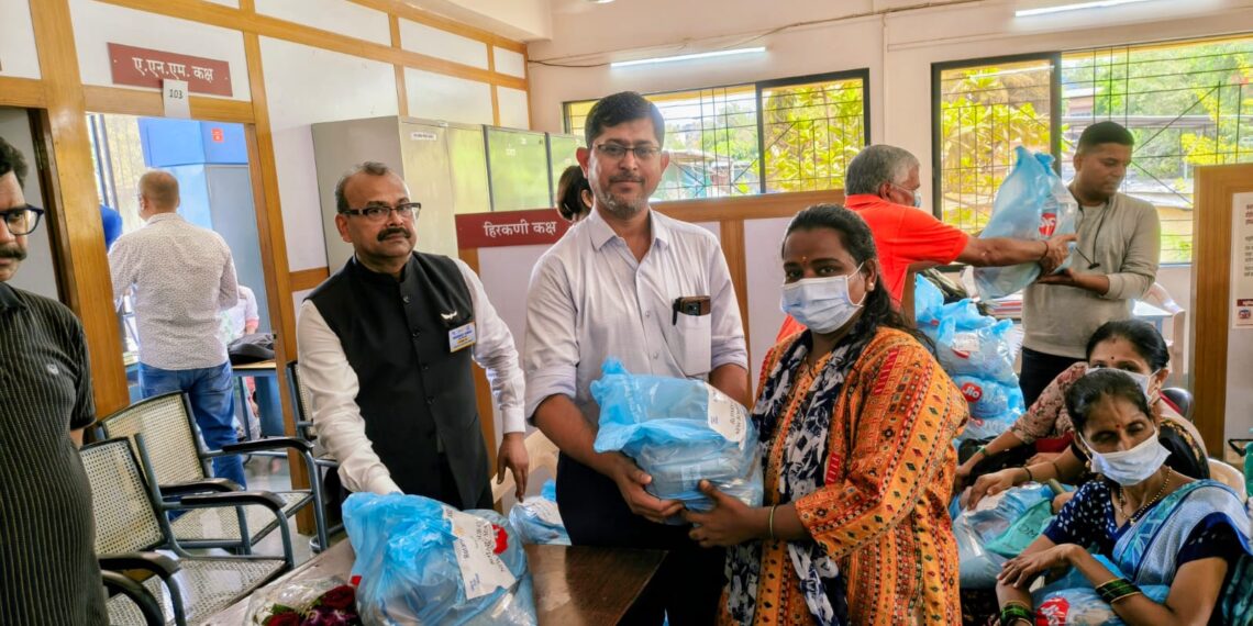  नवी मुंबई महापालिकेकडून क्षयरुग्णांना पोषण आहार किटचे वाटप