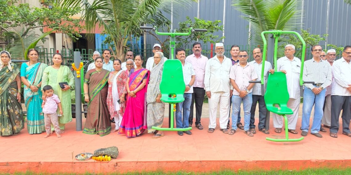 नेरूळच्या छत्रपती संभाजीराजे उद्यानात ओपन जिमचे उद्घाटन