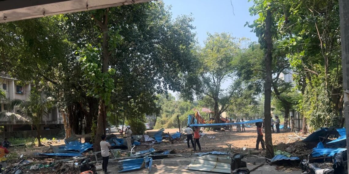 मनसेचा दणका! सिडकोची नोटीस धडकताच बिल्डरांनी गुंडाळले बस्तान!