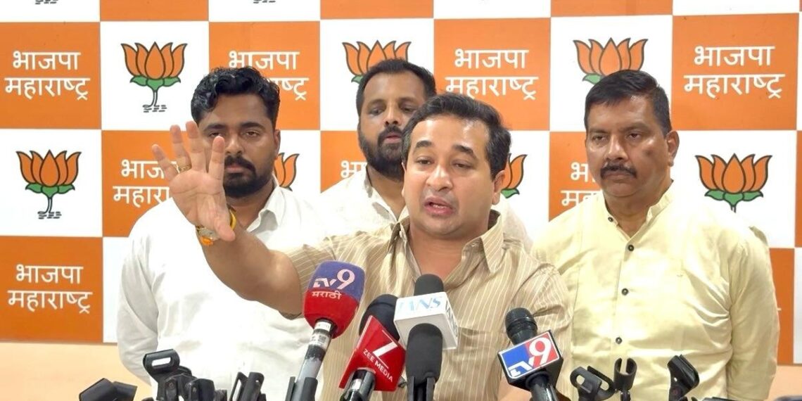 शिवरायांचा अपमान महाराष्ट्र खपवून घेणार नाही : नितेश राणे