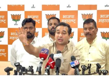 शिवरायांचा अपमान महाराष्ट्र खपवून घेणार नाही : नितेश राणे